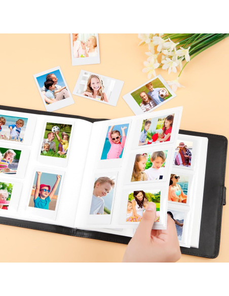 Álbum de Fotos 360 Bolsillos Ruibytree Negro para Instax Mini