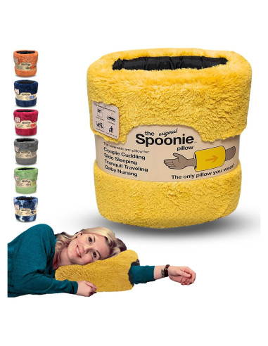 Almohada Spoonie con agujero para brazo - Suave y portátil
