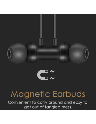 Auriculares In Ear PALOVUE USB Tipo C con Micrófono Negro