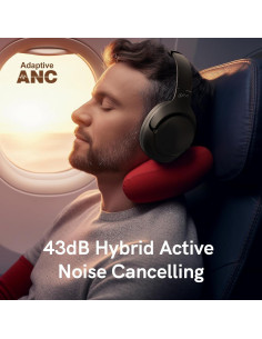 Auriculares QCY H3 ANC Bluetooth 5.4, 60H Batería, Negro 2