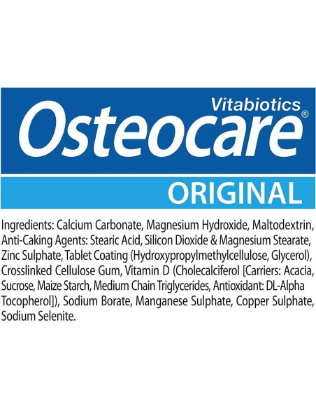 Vitabiotics Osteocare Calcio 800mg + D3, Magnesio y Zinc - 90 Tabletas