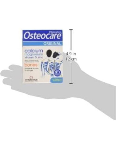 Vitabiotics Osteocare Calcio 800mg + D3, Magnesio y Zinc - 90 Tabletas