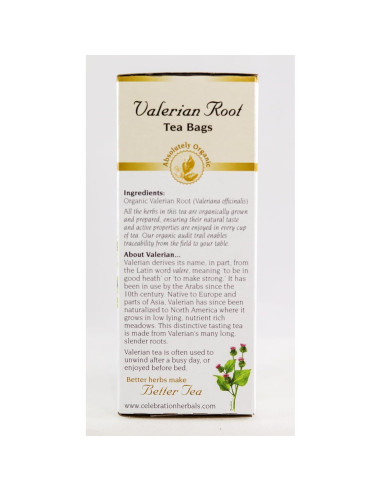 Té de Hierbas Raíz de Valeriana Celebration Herbals 24 Unidades