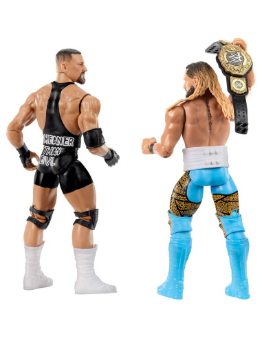 Figuras WWE 2-Pack Mattel Bron Breakker y Seth Rollins 15 cm