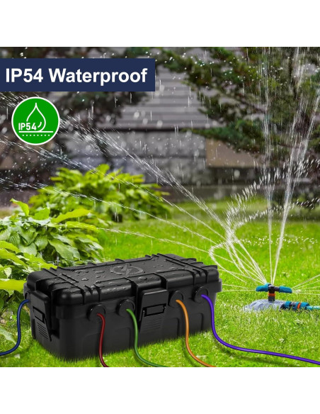 Caja Eléctrica Exterior OUTDSPLY IP54 Negra 29.5x14.5cm