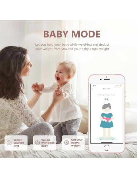 Balanza de Baño Inteligente NUTRI FIT Bluetooth 150kg Análisis Corporal