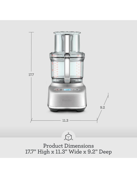 Procesador de Alimentos Breville BFP838 Paradice 16 Tazas Acero Inoxidable
