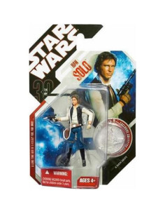 Figura de Acción Han Solo Star Wars 15 cm con Arma y Moneda 2