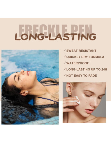 Juego de 4 Bolígrafos de Pecas Falsas MAYKOO - Impermeables