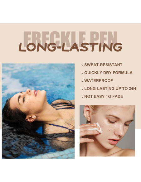 Juego de 4 Bolígrafos de Pecas Falsas MAYKOO - Impermeables