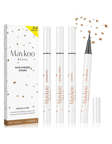 Juego de 4 Bolígrafos de Pecas Falsas MAYKOO - Impermeables