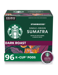Cápsulas de café K-Cup Starbucks Sumatra 100% arábica 96 unidades