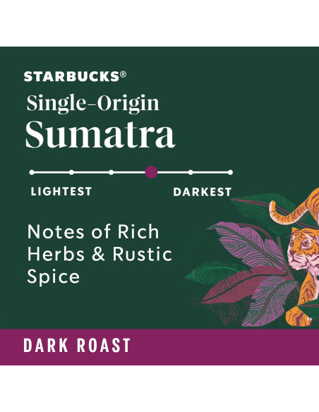 Cápsulas de café K-Cup Starbucks Sumatra 100% arábica 96 unidades