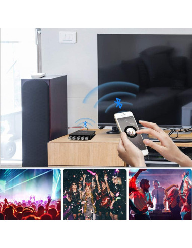 Amplificador de Audio Bluetooth ARRAROWN ZK-TB21 2.1CH 100W