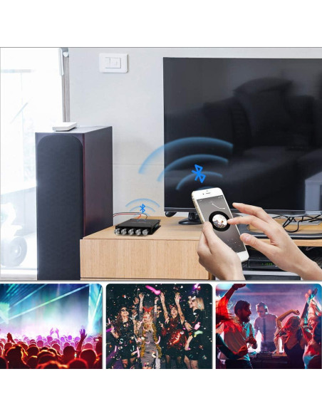 Amplificador de Audio Bluetooth ARRAROWN ZK-TB21 2.1CH 100W