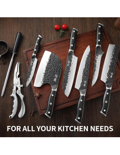 Juego de Cuchillos de Chef XCHIEF PRO 6 Piezas Acero Alto Carbono 2