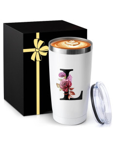 Taza de café aislada MNZZ 20 oz con tapa y diseño personalizado