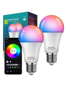 Bombillas Inteligentes Zengge 9W RGBW 2Pack Control App y Voz