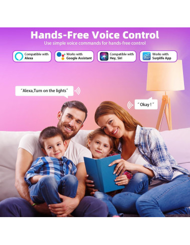 Bombillas Inteligentes Zengge 9W RGBW 2Pack Control App y Voz