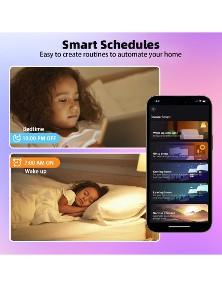Bombillas Inteligentes Zengge 9W RGBW 2Pack Control App y Voz