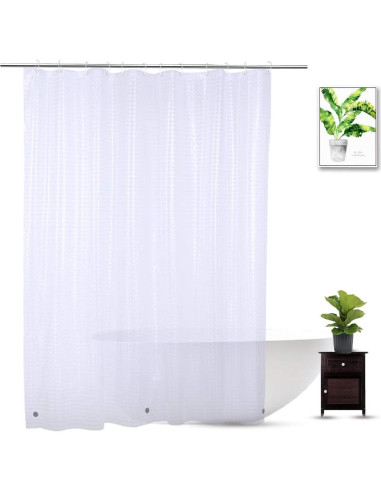 Forro de Ducha EVA 72x74 WellColor Cuadrado 3D Impermeable