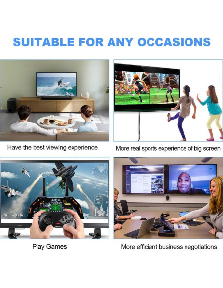 Cable DisplayPort 1.4 8K 5m Angusplay Alta Velocidad 32.4Gbps