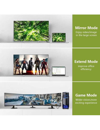 Cable DisplayPort 1.4 8K 5m Angusplay Alta Velocidad 32.4Gbps