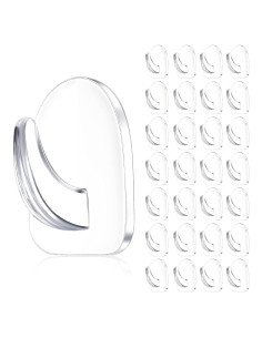 Jetec 60 Ganchos Adhesivos Transparentes Reutilizables 1kg