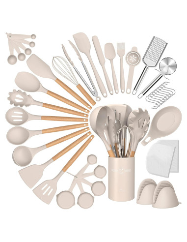 Juego de Utensilios de Cocina de Silicona CACOLES 43 Piezas