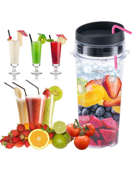 Taza de Repuesto 16oz ABTER para Licuadora Ninja BL660/BL770