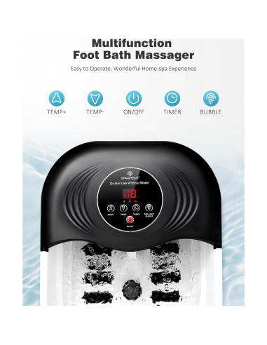 Bañera de Pies Colapsable SPA4PIEDS con Calor y Masaje