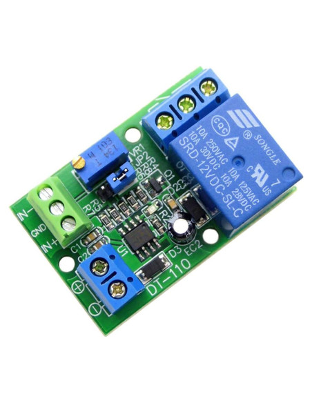 Módulo de Relé Comparador de Voltaje Taidacent LM393 12V