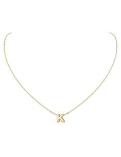 Collar de Iniciales de Plata Esterlina 925 ChicSilver 40.64 cm