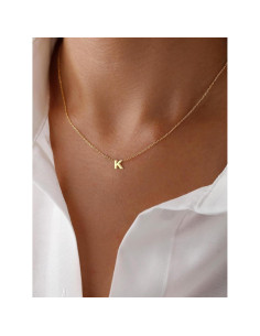 Collar de Iniciales de Plata Esterlina 925 ChicSilver 40.64 cm 2