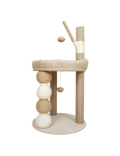 Torre para Gatos Manmeow MP17-K 76.2 cm con Rascador y Juguete