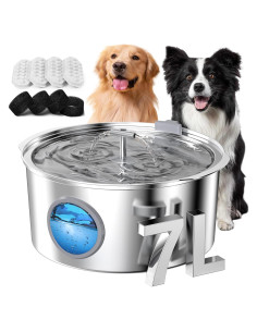 Fuente de Agua para Perros Rellaty S10-Pro 7L Acero Inoxidable