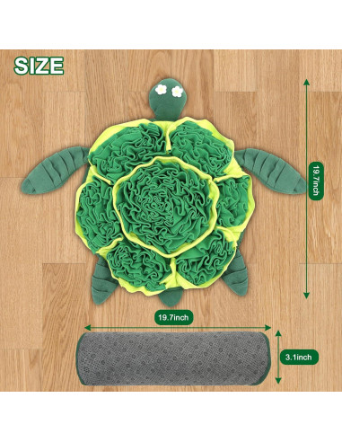 Alfombra de olfato para perros FLERDMAU Verde 127x127 cm