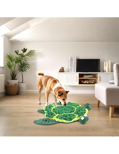 Alfombra de olfato para perros FLERDMAU Verde 127x127 cm