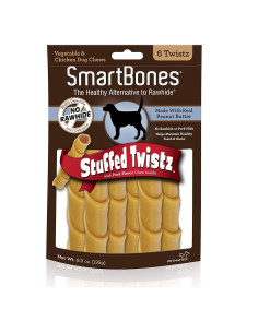 SmartBones Twistz Chews para Perros Sabor a Cerdo 6 Unidades