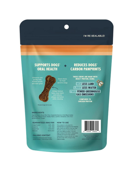 Masticables Dentales Jiminy's para Perros Pequeños, Canela, 20 Unidades