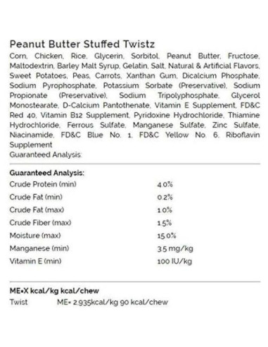 SmartBones Twistz Chews para Perros Sabor a Cerdo 6 Unidades