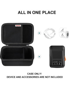 Funda Dura para Máquina de Etiquetas SUPVAN T50M Pro - Negro 2