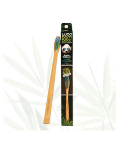 Cepillo de dientes de bambú WooBamboo - Mango delgado - Cerda suave