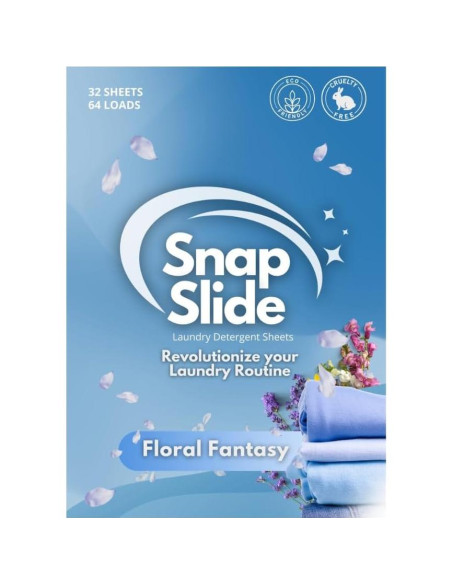 Hojas de detergente ecológicas Snap Slide 64 cargas 32 unidades