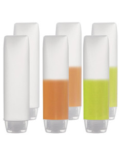 6 Botellas de Plástico OTO 30ml Aprobadas por TSA para Viaje