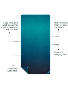 Toalla Técnica Rumpl Degradado Oceánico 76.2x152.4 cm Secado Rápido 2