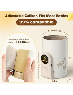 Calentador de Botellas Portátil BW002-TT con Control de Temperatura 2