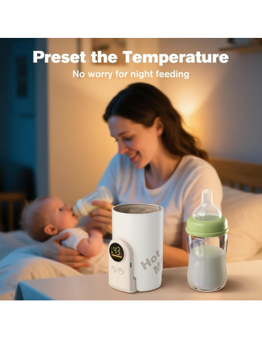 Calentador de Botellas Portátil BW002-TT con Control de Temperatura