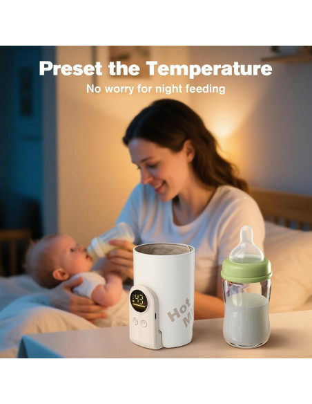 Calentador de Botellas Portátil BW002-TT con Control de Temperatura Calentador de Botellas Portátil BW002-TT con Control de Temperatura