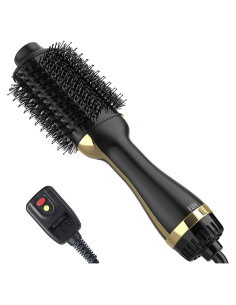 Cepillo Secador 4 en 1 Zhuhai SY-BD08 Negro Dorado